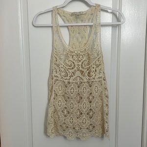 Ivory Lace Tank - Size M